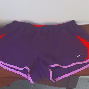 Purple women’s Nike athletic shorts